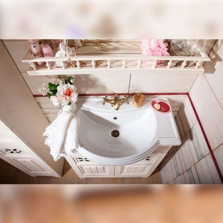 Комплект мебели для ванной Бриклаер КАНТРИ 80KP, бежевый, артикул КАНТРИ 80KP