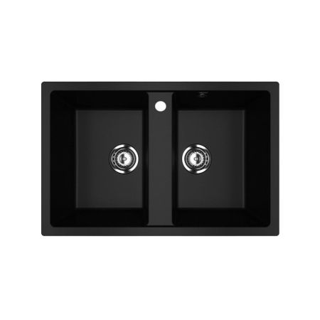 Кухонная мойка Ulgran U-608-344, ультра-черный, артикул U-608-344
