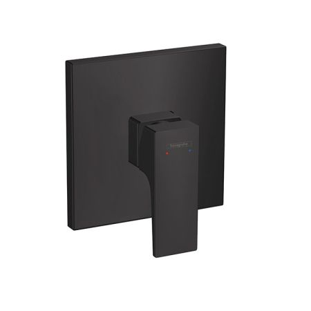 Смеситель для душа, Hansgrohe, Metropol, тип открывания воды-однорычажный, тип регулирования воды-керамический узел смешивания, тип установки-настенный встраиваемый, внутренняя часть-необходимо заказать, цвет-черный матовый, артикул 32565670