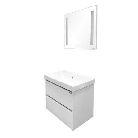 Тумба с раковиной Comforty Дублин 75 4137103 подвесная Белый глянец Тумба с раковиной Comforty Дублин 75 4137103 подвесная Белый глянец