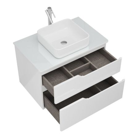 Тумба Hella Cristal 80, белый лак, артикул OW24.18.00