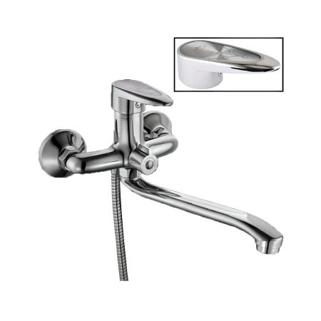 Смеситель для ванны FASHUN A2250WHITE, хром/белый, артикул A2250WHITE