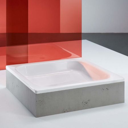 BETTE Душевой поддон квадратный 90х90хh15см, D52 мм, c покрытием антислип, цвет белый, артикул 5900 AR