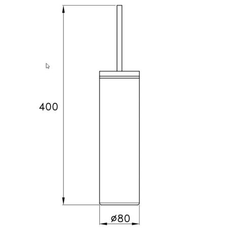 Stella Lucilla Ершик напольный 1054 Цвет Brushed nickel, артикул LL 10018 PV05