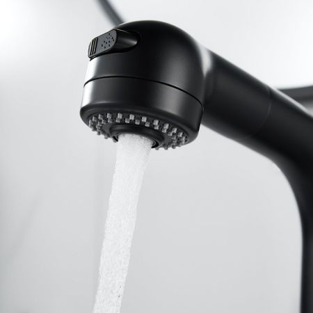 Смеситель для раковины многофункциональный Raffine F291H, черный, артикул F291H