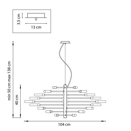 Люстра подвесная Ragno Lightstar 733187