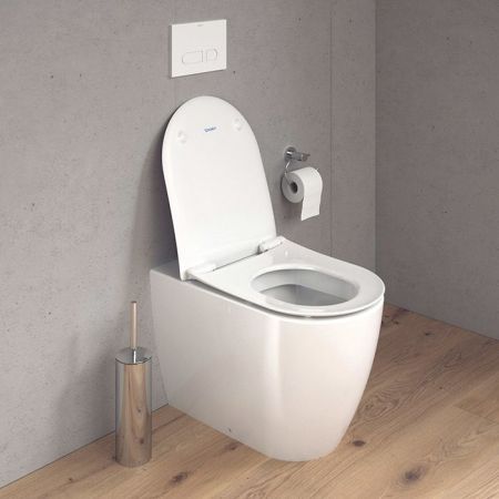 Duravit Soleil by Starck Унитаз напольный  370х600мм, безободковый, слив универсальный,  Weiß Hochglanz, HyG, цвет белый, артикул 2010090000