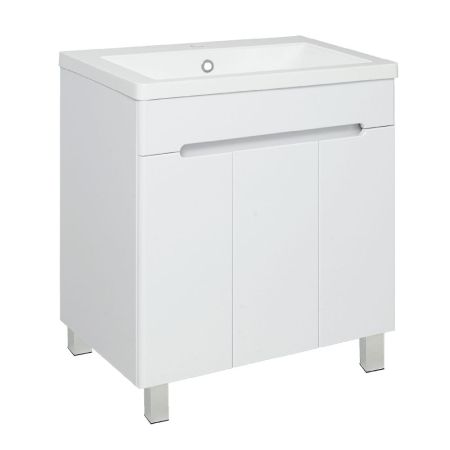 Тумба Runo Парма 75 напольная 3 двери под умывальник УТ000001838 (Omega 75) (00-00001040), артикул 00-00001040