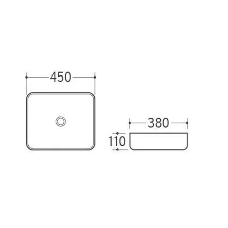 Раковина чаша Velvex 78537, белый, артикул 78537