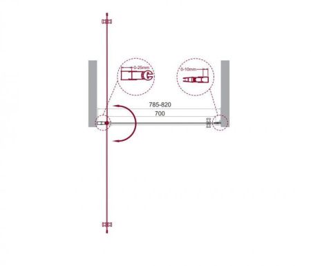 Душевая дверь BelBagno ETNA-B-1-60-C-Cr Душевая дверь BelBagno ETNA-B-1-60-C-Cr