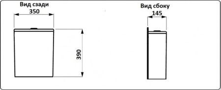 Унитаз напольный CeramaLux 1218A, артикул 