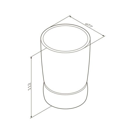 A3031300 Sensation, Стеклянный стакан, отдельностоящий, хром, шт