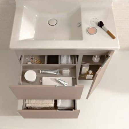 Тумба под раковину Jacob Delafon Soprano 80 EB1330-E15 подвесная Черное дерево, артикул EB1330-E15