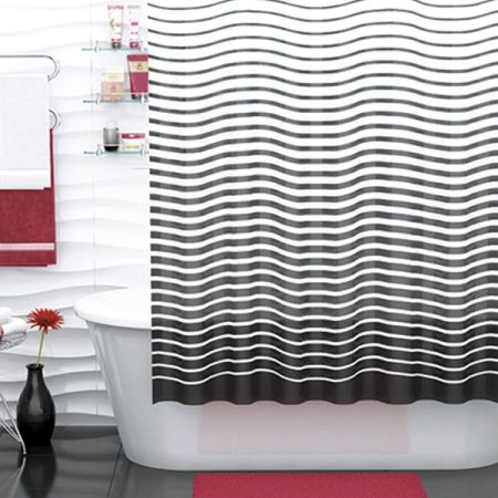 Штора для ванны WasserKRAFT Donau SC-24101 Полосы, артикул SC-24101