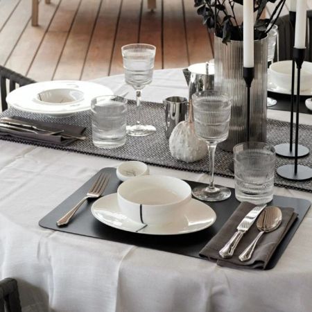 ADJ Прямоугольный плейсмат, 45x30 см., цвет: черный/серый, артикул 0002.01/03