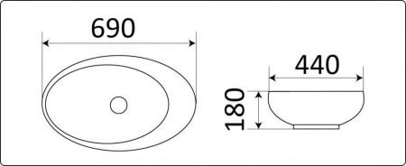 Умывальник CeramaLux 78456