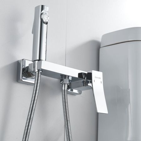 Гигиенический душ со смесителем Shevanik S4005-1, хром