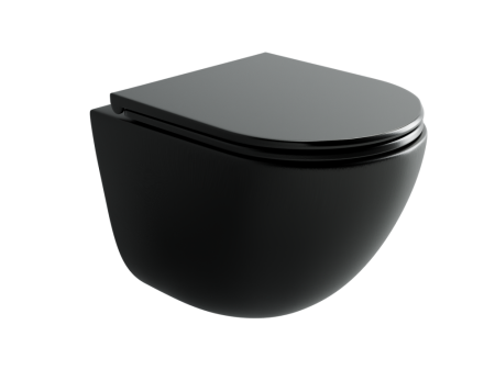 Подвесной унитаз Тренд (Vogue) безободковый, смыв торнадо, артикул CN4008TMB