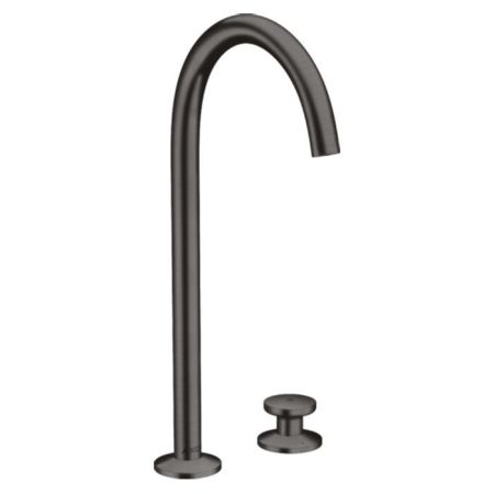 AX One Смеситель для раковины Sel 260, 2 отв., цвет шлифованный черный хром, артикул 48060340