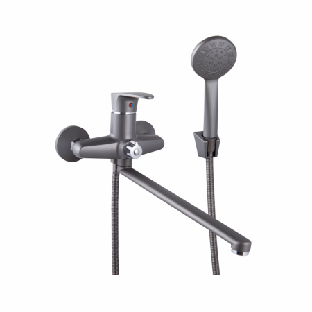 Смеситель для ванны PLstart PL2205-17, графит