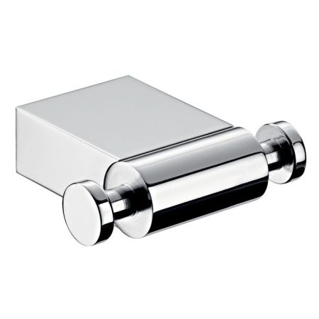 Крючок, Emco, System2, двойной, ширина, мм-74, глубина, мм-64, высота, мм-18, тип установки-настенный, крепеж-есть, цвет-хром