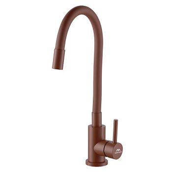 Смеситель для кухни с гибким изливом FASHUN A54101N-16A, коричневый