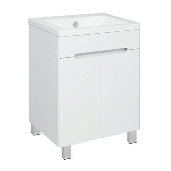 Тумба Runo Парма 60 напольная 2 двери под умывальник УТ000001837 (Omega 60) (00-00001038)