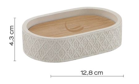 Gedy Afrodita, настольная мыльница, цвет серый, артикул 4911(08)