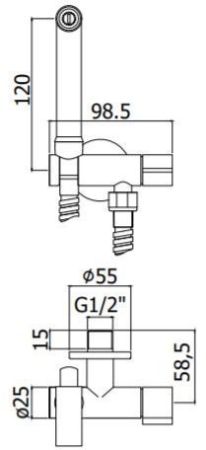 Ручной душ Paffoni Tweet Round ZDUP109CR хром, артикул ZDUP109CR