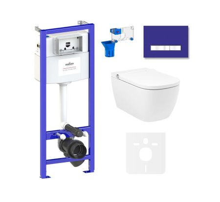 Комплект для подвесного унитаза 7 в 1 Lavinia Boho Relfix Smart V-Clean 87561131, артикул 87561131