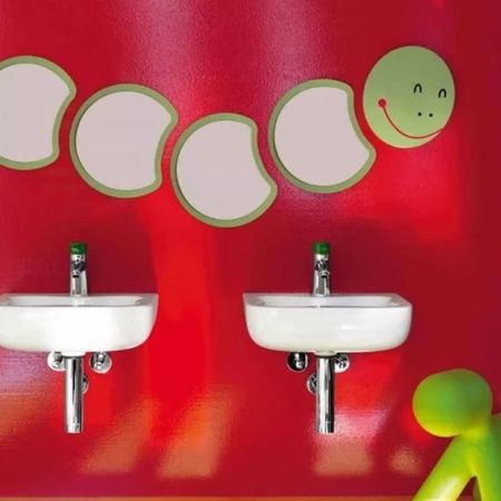 LAUFEN (Flora Kids*) Декор для зеркала "Голова гусеницы", цвет зеленый (авокадо), артикул 4.6161.1.003.472.1