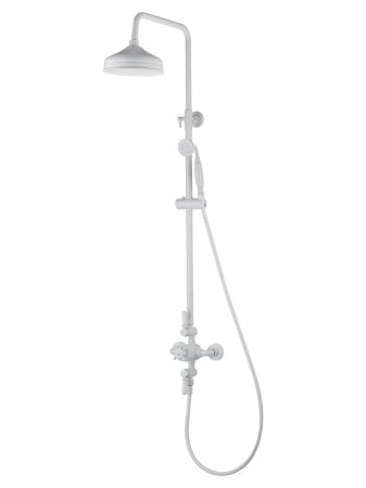 Душевая система с термостатом WONZON & WOGHAND RETRO, Белый матовый (WW-B3041-MW), артикул WW-B3041-MW