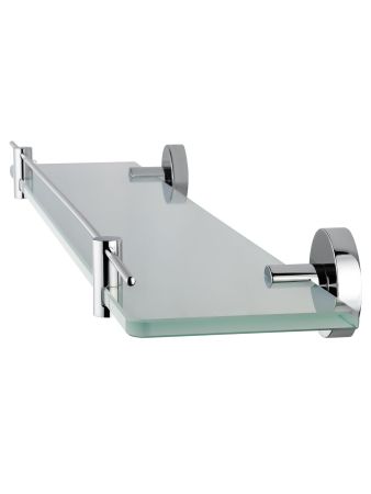 Стеклянная полка для ванной WONZON & WOGHAND EASY, Хром (WW-8127)