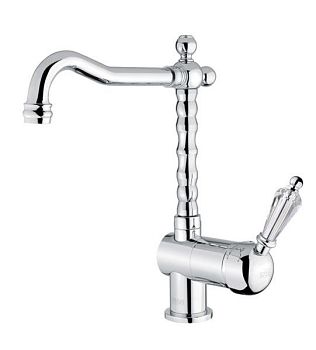 Fiore Imperiale Sky, однорычажный смеситель для кухни (излив 28 см), без донного клапана, цвет хром - Swarovski