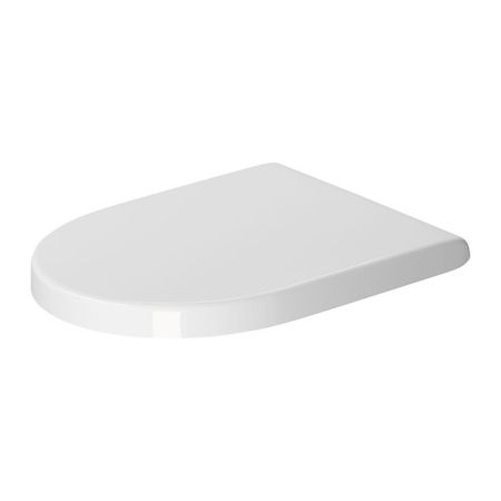 Сиденье для унитаза, Duravit, Starck 3, с крышкой, с плавным опусканием SoftClose, материал шарниров-металл, цвет шарниров-белый, материал сиденья-дюропласт, цвет-белый, артикул 0063890094