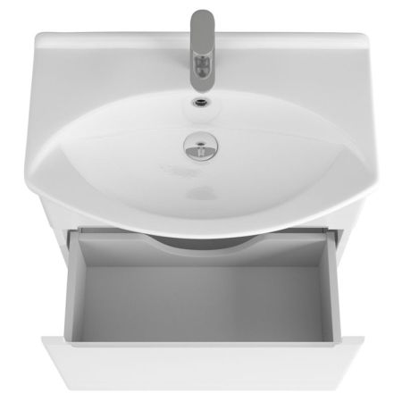 Тумба под раковину Owl 1975 Lagerta 65 OW08.01.00 подвесная Белая, артикул OW08.01.00