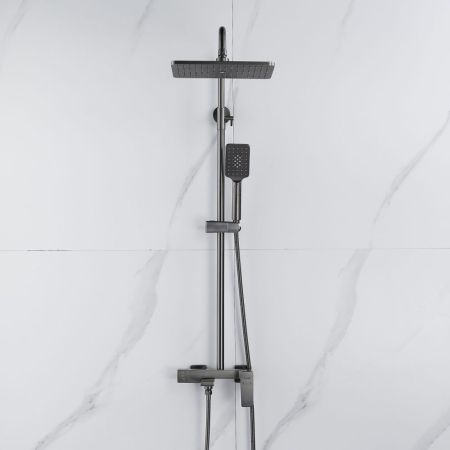 Душевая система Shevanik S8936T, оружейная сталь, артикул S8936T