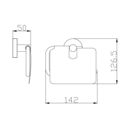 Держатель для туалетной бумаги Rav Slezak COLORADO COA0400Z, золото, артикул COA0400Z