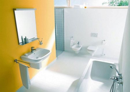 Раковина, Duravit, D-Code, ширина, мм-650, глубина, мм-500, высота, мм-180, отверстия для смесителя-1, перелив-есть, тип перелива-открытый, материал-керамика, цвет-белый, глазуровка-снизу, артикул 23106500002