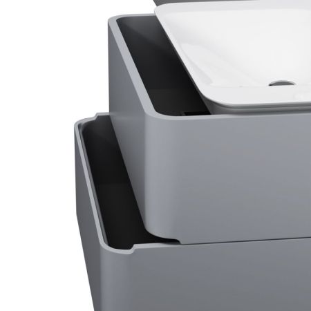 Тумба под раковину AM.PM Sensation 80 M30FHX0802FG подвесная Серый шелк, артикул M30FHX0802FG