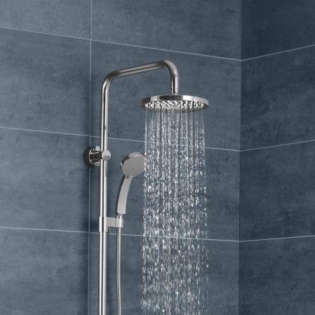 Душевая система JACOB DELAFON JULY E99741-CP (хром, металл/пластик, 160-см, круглая), шт