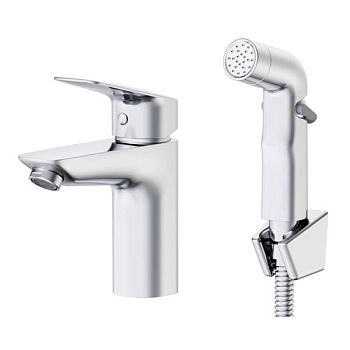 Смеситель для раковины с гигиеническим душем Esko KG27H, хром