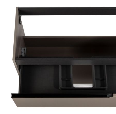 Комплект мебели Visobath Eleven, 1000 мм левый, цвет кварцевый матовый лак (Quarzo), артикул 76073/Quarzo/EL