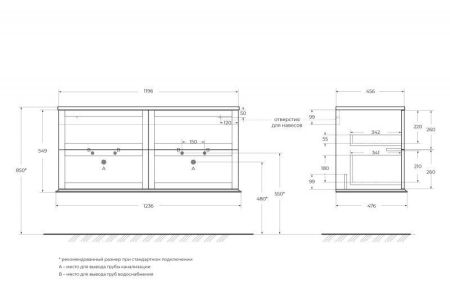 Мебель для ванной CEZARES TIFFANY 120, артикул 40387