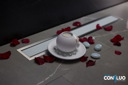 Душевой лоток, Pestan, Confluo Premium Line White Glass, ширина, мм-120, длина, мм-550, высота, мм-105, монтаж-в пол, пропускная способность, л/сек-0,8, выход Ø50 мм, поворот базы 360°, сифон-есть, материал сифона-полипропилен, опоры-есть, декоративная ре, артикул 13000282