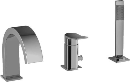 Смеситель на борт ванны Paffoni Tilt TI040ST, артикул TI040ST