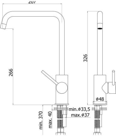 Смеситель для кухни Paffoni Light LIG980CR, артикул LIG980CR
