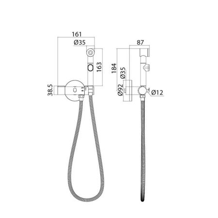 Гигиенический душ  IDDIS Axes (AXESBR0i08), артикул AXESBR0i08