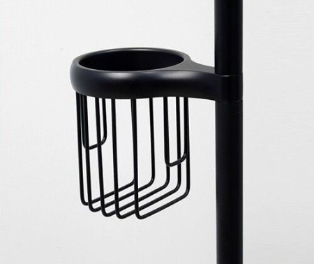 Напольная стойка WasserKRAFT Abens K-1264B Черная глянцевая, артикул K-1264B