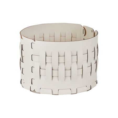 ADJ Корзина Bottega, D20xH12 см., цвет: белый/панна котта, артикул 1512.10/16